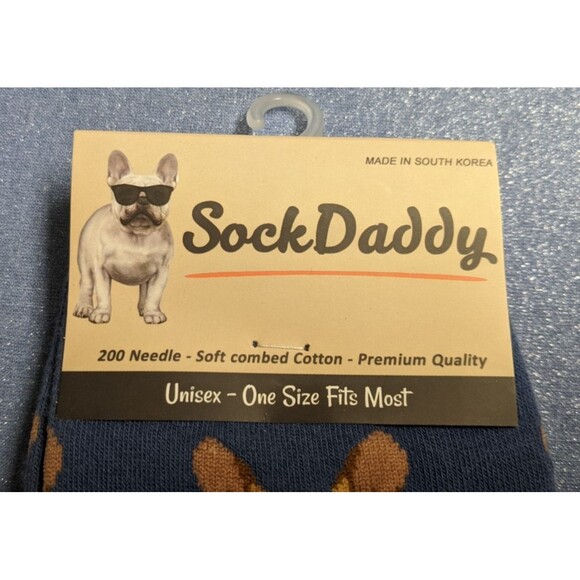 NWT~SOCK DADDY Unisex Combed Cotton Blend Chihuahua Socks - Picture 2 of 4